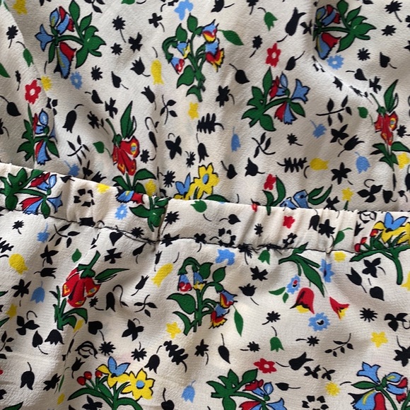 VTG Anna Sui Fairytale Floral Tier Silk Skirt - Picture 5 of 6